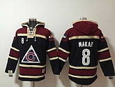 Avalanche 8 Cale Makar Black Red All Stitched Pullover Hoodie,baseball caps,new era cap wholesale,wholesale hats